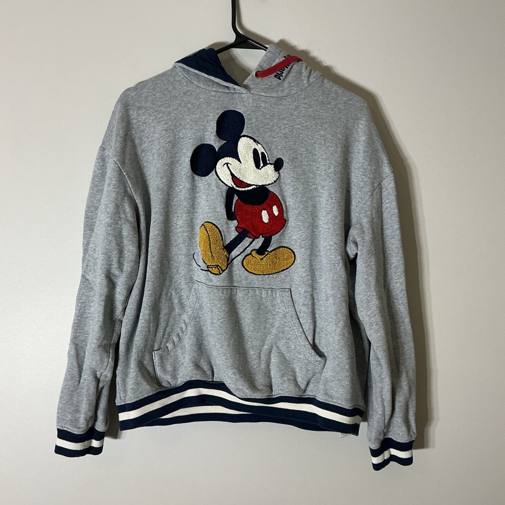 Disney Gray and Blue Hoodie with Mickey Mouse